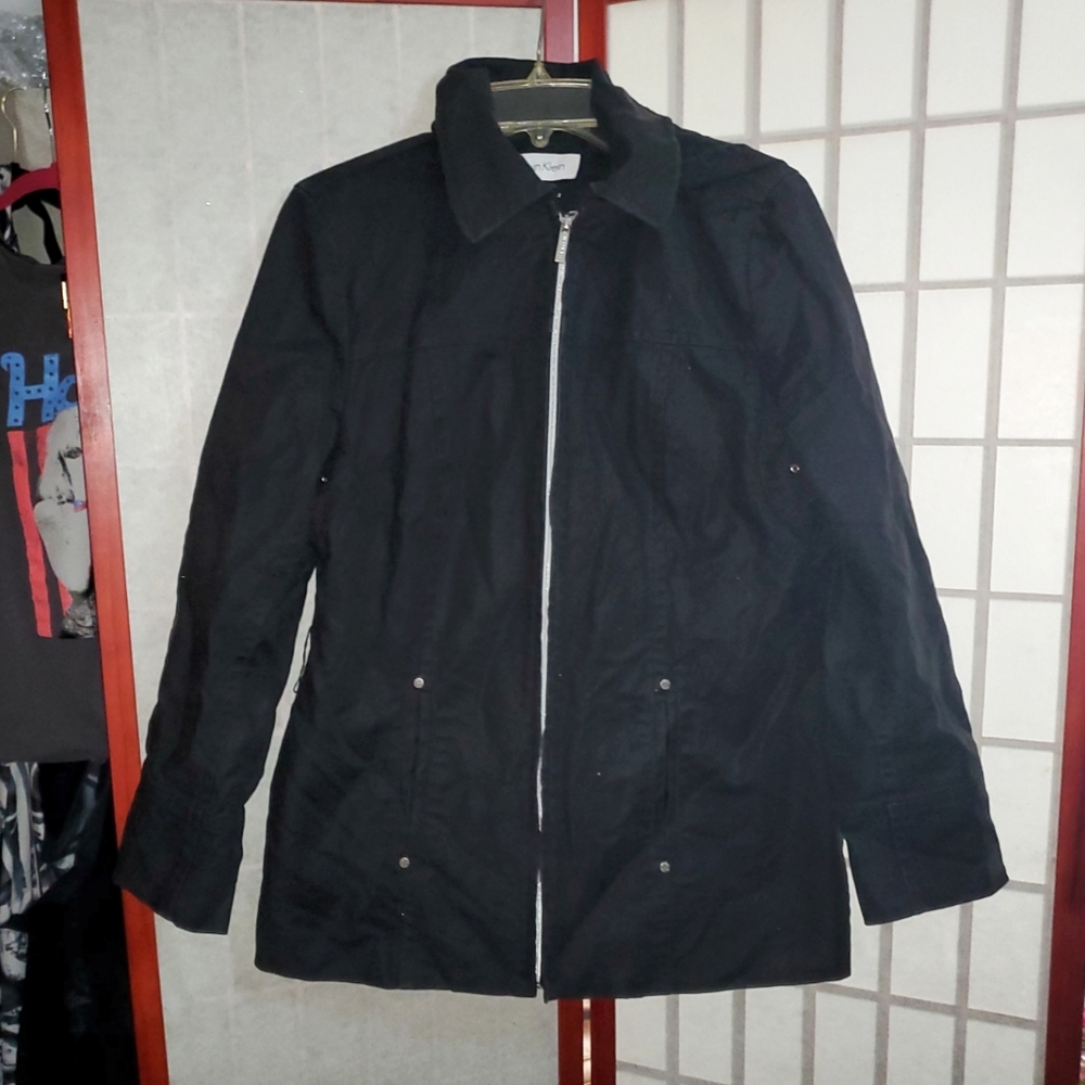EUC Calvin Klein black lightweight prof. Jacket